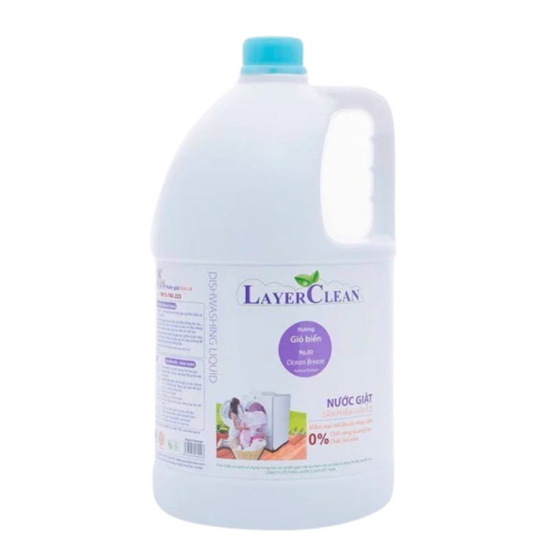 Nước giặt xả hữu cơ Layer Clean tinh chất trà xanh 